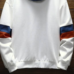 Sudadera de lana impermeable de manga larga con estampado de niño personalizado Sudadera con capucha para hombre con estampado de rayas laterales patrón sólido - Product Image 6