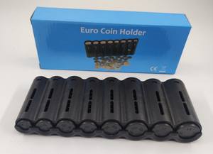 Distributeur de pièces de monnaie Euro à 8 compartiments, trieur et porte-monnaie pour serveurs, caissiers, chauffeurs, boîte de rangement sécurisée pour petite monnaie - Product Image 6