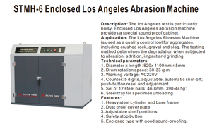 Machine d'<span class=keywords><strong>abrasion</strong></span> Los Angeles fermée de haute précision pour les tests de résistance à l'usure globale dans l'industrie de la construction - Product Image 3