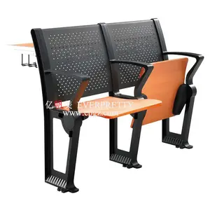 Akademik ahşap portatif merdiven masası ve öğrenciler için sandalye Modern okul mobilya kombinasyonu okul mobilyaları