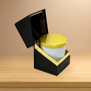 Boîtes de bougies en verre aromatiques de luxe personnalisées, <span class=keywords><strong>12</strong></span> <span class=keywords><strong>oz</strong></span>, emballage en papier à clapet magnétique, boîte en carton noir - Product Image 5