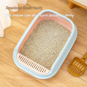 Caja automática de arena para gatos semicerrada gruesa desmontable nueva al por mayor con cubierta de gran espacio y cuchara para gatos - Product Image 6