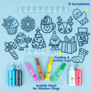 Kit <span class=keywords><strong>de</strong></span> Peinture Artistique 3D Non Toxique <span class=keywords><strong>pour</strong></span> Fenêtres – Jouet Éducatif DIY <span class=keywords><strong>pour</strong></span> Enfants - Product Image 2