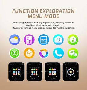 Jam tangan pintar C28 2.02 inci untuk pria, jam tangan pintar C28 dengan fitur panggilan Monitor kesehatan 10Meter IATM tahan air untuk pria - Product Image 6