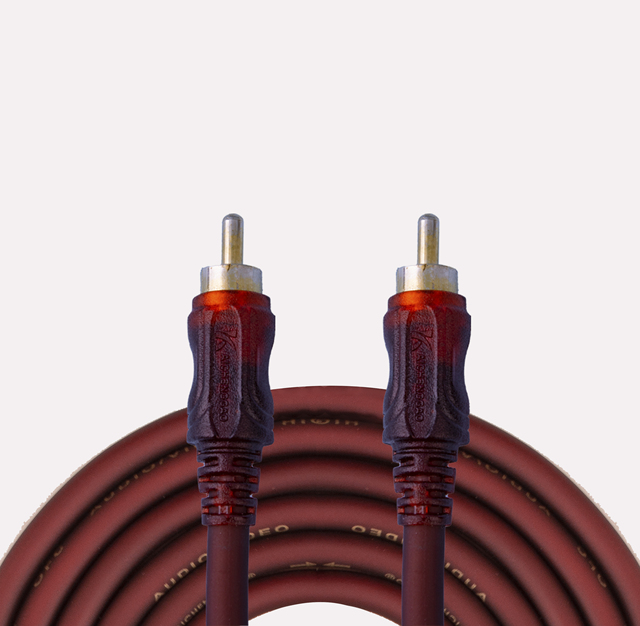 Custom Length RCA Shell Shielded RCA Audio Subwoofer Cable - 35 Feet AV Cable for DVD Player Digital Receiver