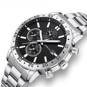 Wholesale classic Men's Gold Tone Chronograph Watch Multifunction Luminous Waterproof Business Quartz Watch with Calendar <b>Window</b> - Product Image 2