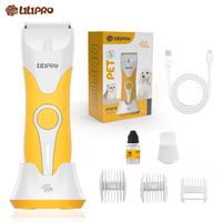 Tondeuse électrique professionnelle pour chien LILIPRO PT302, kit de tondeuse à poils pour animaux sans fil, machine à raser silencieuse pour chat, kit de produits de toilettage