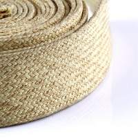 Manchon isolant tressé en fibre de Kevlar durable Emballage en spirale résistant aux hautes températures pour matériaux en acier