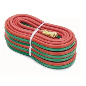rubber oxygen hose and acetylene cutting hose twin line welding hose for sale