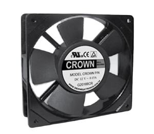 Ventilador Crown 12025 T12 DC para servidor personalizable OEM sin escobillas con aspas de plástico - Product Image 1