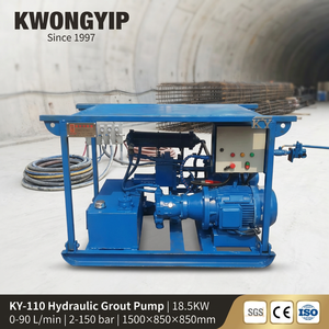 2-150bar hydraulic grout pump, adjustable output and pressure concrete pump for construction engineering operations - Product Image 1