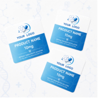 Pegatinas Personalizadas para Transferencia de Diseños Artísticos para Botellas de Vidrio y Cajas de Almacenamiento de Péptidos de 3ml y 10ml