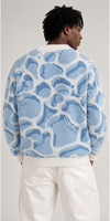 Pull personnalisé avec logo pour homme, motif décontracté, tricoté en fourrure, à manches longues, avec fermeture éclair, pull d'hiver, cardigan pour homme