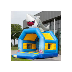 Nuovo Design <span class=keywords><strong>Castello</strong></span> Gonfiabile a Forma di Pesce Moonwalk in Vendita - Product Image 1