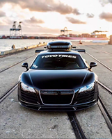 Nouveau Spoiler Avant en Fibre de Carbone à Visser avec Boulons Inclus pour Audi R8 2008-2015 Génération 1 Type 42 Style V