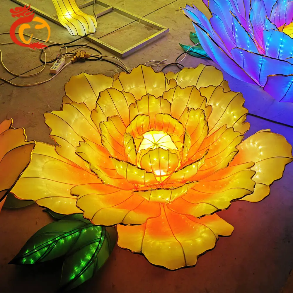 outdoor chinese paper lanterns lotus flower lanterns for sale