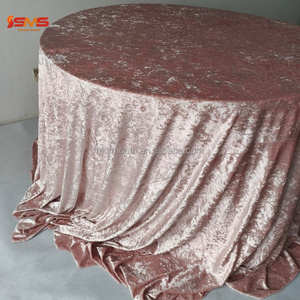 SMOOTH - Mantel Redondo de Terciopelo Arrugado de Alta Calidad al por Mayor para Bodas, Banquetes, Hoteles y Eventos - Product Image 2