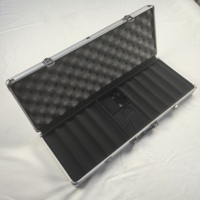 Ensemble de 500 jetons de poker en aluminium avec plateau organisateur pour soirée de jeu de casino