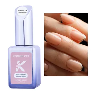 Structure de vernis à ongles en gel à base de caoutchouc de marque privée vernis en gel Base de couleur <span class=keywords><strong>UV</strong></span> <span class=keywords><strong>semi</strong></span>-permanente Gellak Fournitures pour ongles avec logo personnalisé - Product Image 5