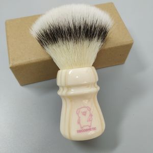 Brocha de Afeitar DISHI de Primera Calidad, Brocha de Afeitar con Mango Blanco, Uso Sostenible para Barbería y Salón de Belleza - Product Image 2