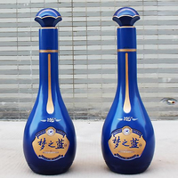 K851 Anpassbare Outdoor-Fiberglas-Magnum-Skulptur Weinflasche Jeroboam Ornament Fee Umweltfreundlich UV-Beständig Musik Liebe