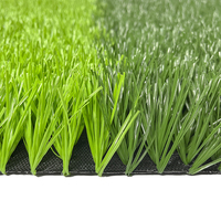 Gazon artificiel pour terrain de football en polyéthylène de 50 mm, résistant aux chocs et aux intempéries, pour sols sportifs