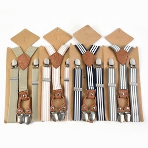 Meetee SP617 2,5*75cm <span class=keywords><strong>Tirantes</strong></span> ajustables nuevas correas de cinturón elástico a rayas <span class=keywords><strong>con</strong></span> Clip para hombres pantalones <span class=keywords><strong>tirantes</strong></span> - Product Image 3