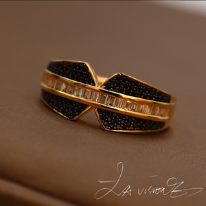 Counterattack Series Alloy Inlaid with <b>Crystal</b> and Rhinestone Vintage <b>Ring</b> Bracelet 925 Silver Jewelry - Product Image 2