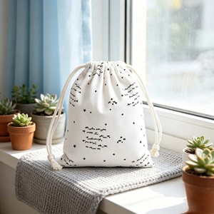 Bolsa de Lona de Algodón con Cordón y Logotipo Personalizado al por Mayor, Bolsa Multiusos para Compras, Deportes, Mochila con Cordón, Bolsa de Embalaje - Product Image 3
