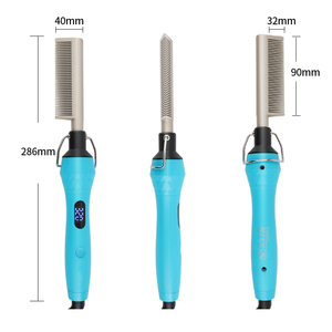 Pettine Elettrico JinDing <span class=keywords><strong>per</strong></span> Capelli e <span class=keywords><strong>Barba</strong></span>, <span class=keywords><strong>Spazzola</strong></span> Lisciante in Plastica con LED, Riscaldamento Rapido 110-240V, Logo OEM Gratuito <span class=keywords><strong>per</strong></span> Hotel - Product Image 3