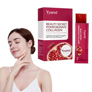 Colágeno de pescado OEM/ODM para blanquear e iluminar la piel, sin azúcar, secreto de belleza, gelatina de colágeno de granada con proteínas - Product Image 1