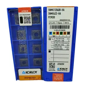 קורלויס 100% קוריאני מקורי SNMG120408-HA PC9030 מחרטה הכנס סדרה מלאה כלי חרטה חיצוני עם ציפוי CVD