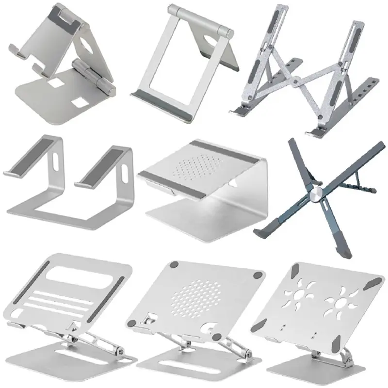 Soporte de aluminio para ordenador portátil, soporte ergonómico para mesa, compatible con Notebook nches de 10 a 15,6 I