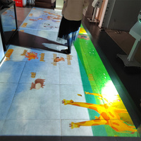 Projecteur holographique interactif mural et au sol intérieur/extérieur, cinéma orbital personnalisé, expérience de théâtre immersif sur roulettes