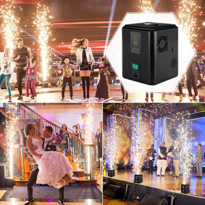 शादी के रिसेप्शन मिनी कोल्ड स्पार्क मशीन 350 डब्ल्यू स्प्रे 3 मीटर मिनी कोल्ड पायरो आतिशबाजी मशीन के लिए - Product Image 5
