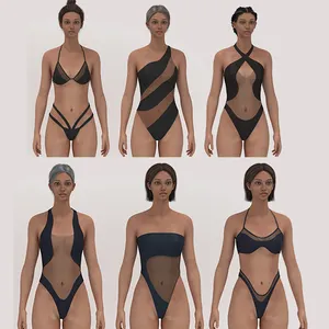 black sheer swimsuit, black sheer swimsuit Suppliers and