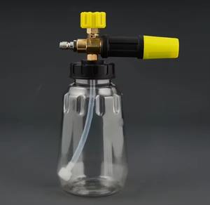 NIKO Car Care & Cleanings Lance à mousse de neige 1L pour nettoyeur haute pression, pistolet à mousse en laiton avec bouteille transparente - Product Image 1