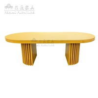Table de mariage ovale noire, structure métallique robuste, table de repas d'extérieur pour jardin, fête, hôtel, événement, mobilier de restauration