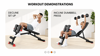 Banc de musculation réglable multifonctionnel pour la maison avec coussin de curl et appareil de développement des jambes