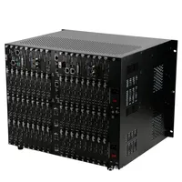 Matriz de Conmutación Sin Interrupciones de Metal de Grado Industrial Hardrock 8U, Compatible con Múltiples Formatos de Señal (VGA, DVI, DP, SDI, Fibra) 4K60