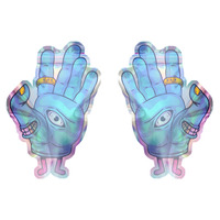 Imprimé personnalisé 3.5 3.5g 7g 14g 28g Gumbo Exotique Odeur Preuve Enfants Ziplock Irrégulier Unique Forme Spéciale Die Cut Mylar Sac