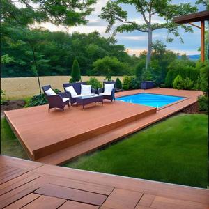 Villa de villégiature Couverture de piscine automatique WPC Deck Couverture coulissante de piscine - Product Image 2