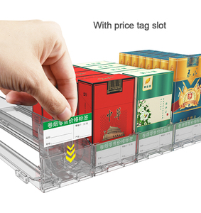 Siêu thị tự động hiển thị chai Kệ thuốc lá giá Pusher nhựa ngăn thuốc lá Organizer trường hợp - Product Image 3