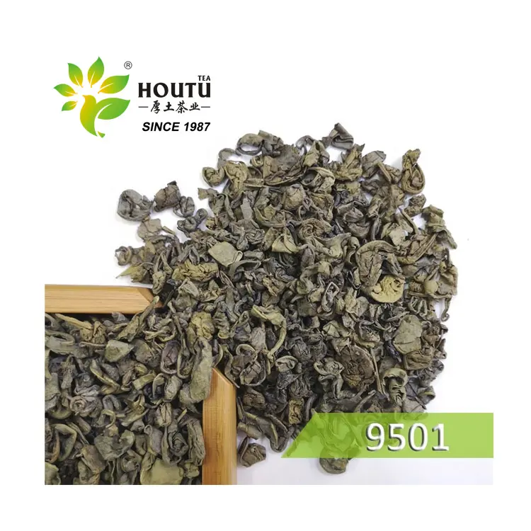 Hot selling big leaves China green tea 9501 9502 Uzbekistan Afghanistan Pakistan market