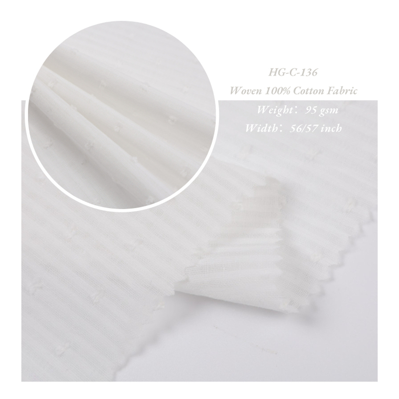 Professional Manufacturer supplier 60gsm cut-flower 100% cotton dobby fabric for Garment