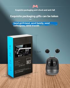 JIAYI T5 솔리드 로봇 자동차 석고 향수 클립 액세서리 오래 지속되는 프리지어 배 향기 자동 에어 벤트 아로마 테라피 청정제 - Product Image 6