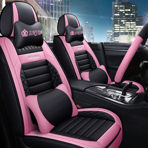 Ensemble complet de housses de sièges de voiture en cuir de luxe Accessoires intérieurs universels pour chaises de voiture - Product Image 5