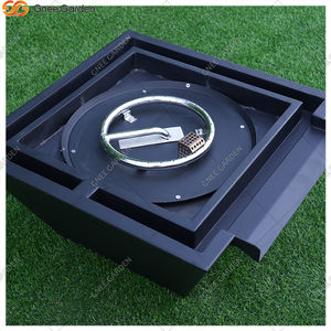 2026 Trendy Eco-Friendly Corten Steel Gas <b>Fire</b> & Water Feature Pit with <b>Poker</b> Accessory-Black Swimming Pool <b>Fire</b> Bowl - Product Image 5