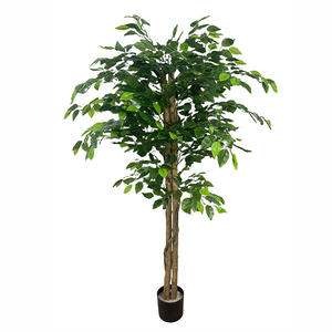 Arbre artificiel vert en gros, plante artificielle, décoration intérieure et extérieure, olivier artificiel au toucher réel - Product Image 6