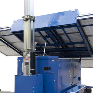 8-Solar-Panel CCTV Trailer Energy Station With <b>LED</b> <b>Lights</b> and Alarm Two Axle UST2400L Solar Trailer US Standard Solar <b>Light</b> Towe - Product Image 4